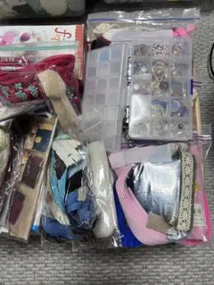 ハンドメイド 手芸材料 まとめ売り パーツ ビーズ 毛糸