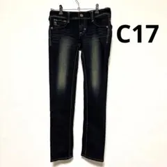 美品　c17 C-Seventeen スキニーデニム C206 27×31