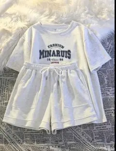 カジュアルセットアップ グレー