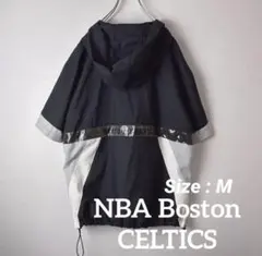 【希少・半袖】NBAボストン セルティックス バックロゴ アノラックパーカー 黒のサムネイル