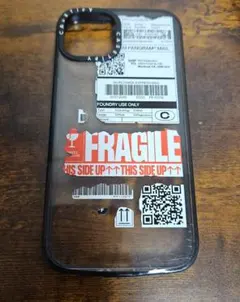 CASETIFY iPhone用透明ケース FRAGILEデザイン
