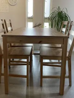 JOKKMOKKダイニングテーブルと椅子4脚セット_直接渡し限定