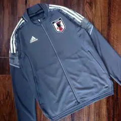 未使用 adidas × サッカー 日本代表 トラックジャケット グレー