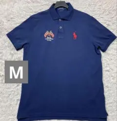入手困難 ポロラルフローレン 半袖ポロシャツ USA Mサイズ 紺色