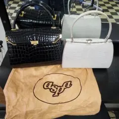 黒 クロコダイル風 パーティーバッグ セット