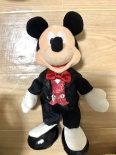 2025ディズニーBBBビッグバンドビートミッキーマウスぬいぐるみバッジ 黒タキ