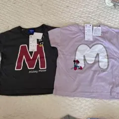 Disney ミッキー ミニー Tシャツ 2枚セット 100