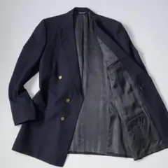 【希少80s USA製】Burberrys 紺ブレ ダブル シャドーホース L