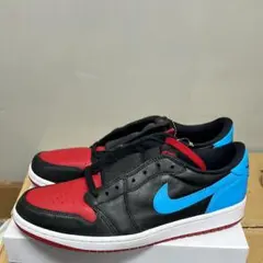 エアジョーダン1ロウ 赤/黒/青 スニーカー