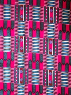 送料込み⑧Ｔフリカンプリント＊パーニュ＊キテンゲ＊アフリカンバティック＊青ラメ