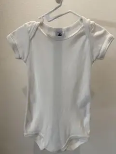 ホワイト 半袖ロンパース 6m/67cm