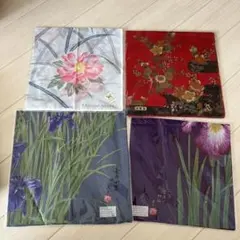 Hanae Mori など　花柄ハンカチ 4枚セット