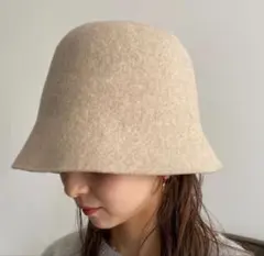 LOWRYS FARM バスクバケットハット ウール ベージュ