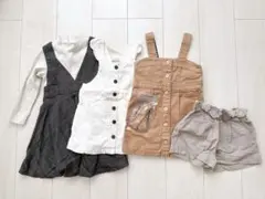 女の子 冬物 90-100cm 4点set