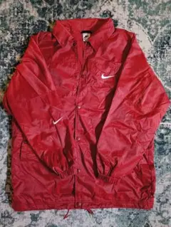 【希少2箇所刺繍】90s NIKE 白タグ コーチジャケット 赤 XL ナイキ