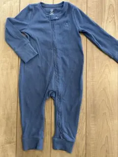 GAP 初めての　リブカバーオール　ベビー　80 ネイビー　ブルー　春　男の子