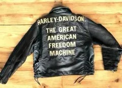 HARLEY-DAVIDSONフライトジャケット　バイカー　ビンテージ　袖　牛革