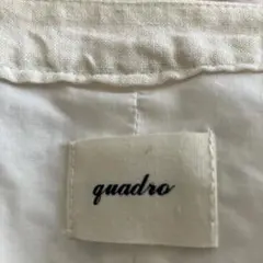【quadro 】長袖シャツ　コットン100% 訳ありのサムネイル