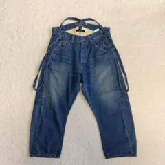 Johnbull サスペンダー付きデニムパンツのサムネイル