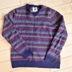 OLD NAVY フェアアイル柄 クルーネック ニット セーター S
