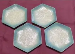 六角形 小皿 4枚 セット