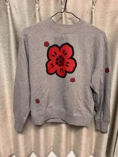 KENZO 花柄プリント スウェット グレー - メルカリ