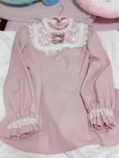 ✨️値下げ可能✨️【Secret Honey】ピンク レース襟 セットアップ
