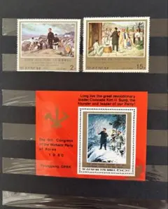 値下げ交渉可　北朝鮮・ロシア 切手コレクション　セット ロシア 旧ソ連切手 1984年 ロシア 旧ソ連おとぎ話 12種 シート