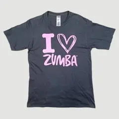 ZUMBA I♡ZUMBA Tシャツ ブラックフリーサイズ