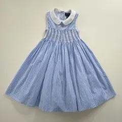 150☆Kidiwi キディウィ☆ストライプ！スモッキングワンピース☆12A 