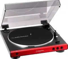 オーディオテクニカ フルオートレコードプレーヤー レッド スピーカーセット