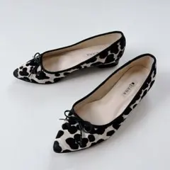 美品✨ 美品DIANAヒョウ柄フラットシューズ　24.0 パンプス