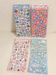 新品　4点セット　キャンディグリッターステッカー　あわわちゃんハッピーマーチ