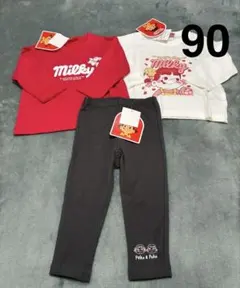 新品 90 ペコちゃん 長袖 ロンT レギンス まとめ売り 女の子