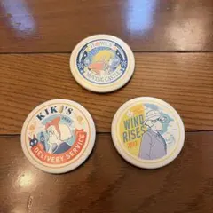 公*o様 ジブリパーク公式 缶バッジ3個セット ハウルの動く城 魔女の宅急便 風