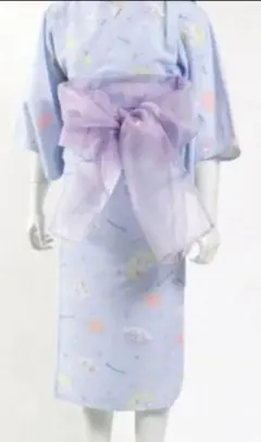 美品⭐︎ メゾピアノ ユニコーン柄 パープル 浴衣 120 ワンピース 