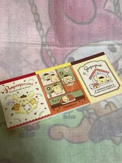 ポムポムプリン　メモ帳　3種類セット