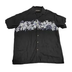 オーシャンパシフィック　アロハ　ハイビスカス　ブラック　レーヨンのサムネイル