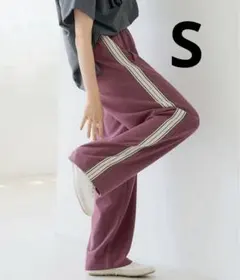 【coca】サイドラインジョーゼットパンツ　S