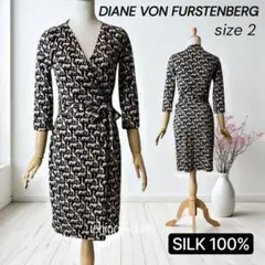 美品◆DIANEvonFURSTENBERG◆シルクジャージ ラップワンピース2