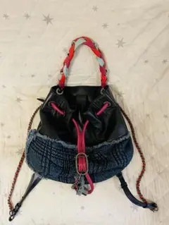 【お値下げ】ディーゼル　2wayデニムバッグ