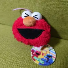 最終値下げ！【新品・未使用】セサミストリート　フェイスマスコット ~エルモ~