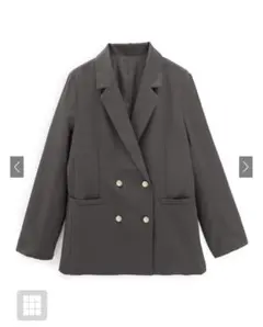 ダブルボタンテーラードジャケット[al275] チャコール