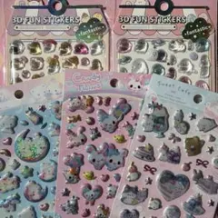 めちゃキラシール、3Dオバケーヌシールセット