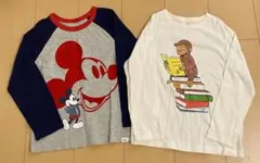 baby GAP ディズニー　ミッキー　おさるのジョージ　長袖カットソー 5歳用