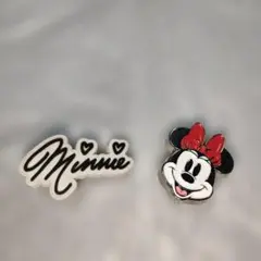 Ｄｉｓｎｅｙ クロックス ジビッツ ミニーマウス×２