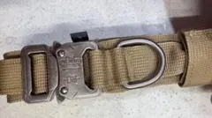 大型犬用　首輪　カーキ　金属バックル付き(新品未使用)