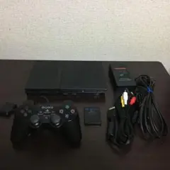 PS2 本体 薄型 セット コントローラー メモリーカード ケーブル