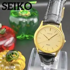 【希少・美品】セイコー ドルチェ クォーツ メンズ腕時計 ドレスウォッチ レトロ
