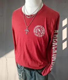 Y2K 00s Abercrombie & Fitch ロゴ長袖カットソー ロゴ